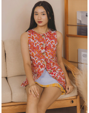 Bryn Tailored Batik Vest