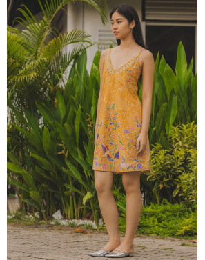 Miri Summer Beaded Batik Dress