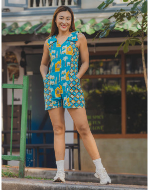 Shaurya Block Print Romper