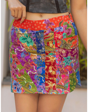 Tally Batik Patchwork Skorts