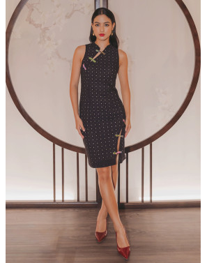 BoLin Eyelet Cheongsam