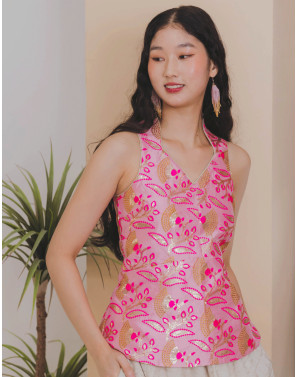 Priya-Yue Embroidery Cheongsam