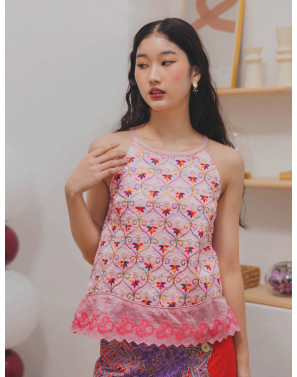 Neesa Indian Emb Halter