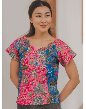 Portia Scallop Batik Gold...